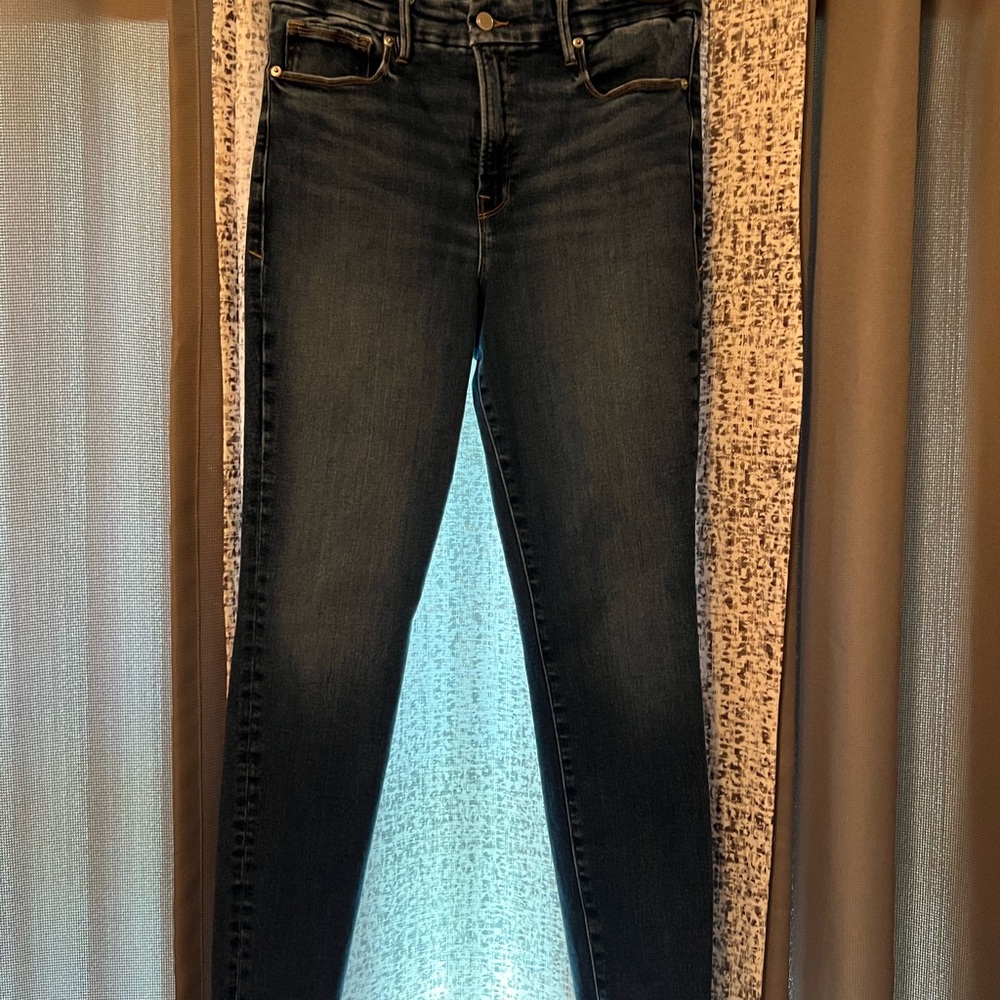 Good American Dark Wash Skinny Jeans